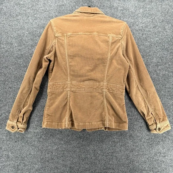 Eddie‎ Bauer Corduroy Jacket Womens S Brown Button Up Barn Farm Western Cottage - Picture 3 of 8